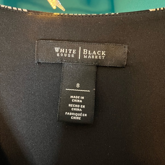 WHBM Form flattering black design dress size 8 - Picture 8 of 10